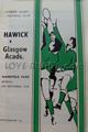 Hawick Glasgow Academicals 1978 memorabilia